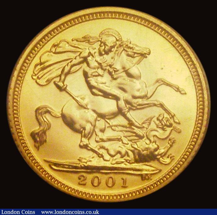 London Coins : A191 : Lot 1622 : Half Sovereign 2001 Unc