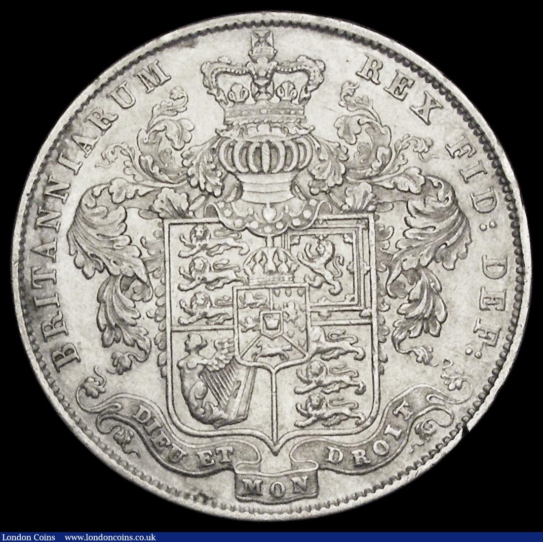London Coins : A191 : Lot 1674 : Halfcrown 1826 ESC 646 Bright EF