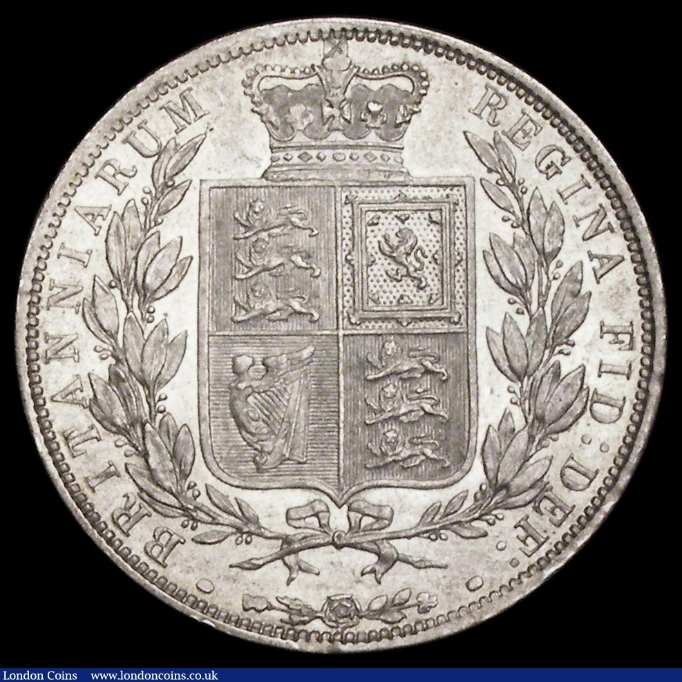 London Coins : A191 : Lot 1695 : Halfcrown 1883 ESC 711 Unc with some light grey/green toning the striking very slightly off centre s...