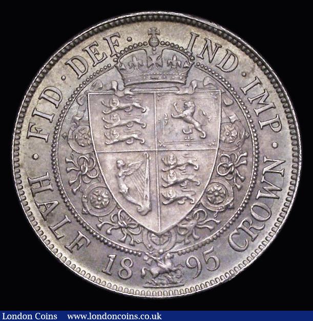 London Coins : A191 : Lot 1703 : Halfcrown 1895 ESC 729, Bull 2781, UNC and deeply toned