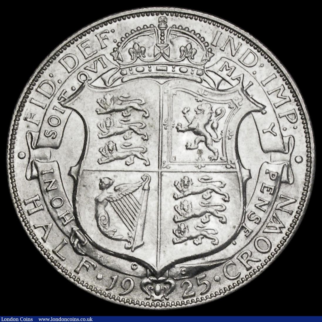 London Coins : A191 : Lot 1735 : Halfcrown 1925 ESC  772, Bull 3727 looks choice to us with mint brilliance and one of the best we ha...