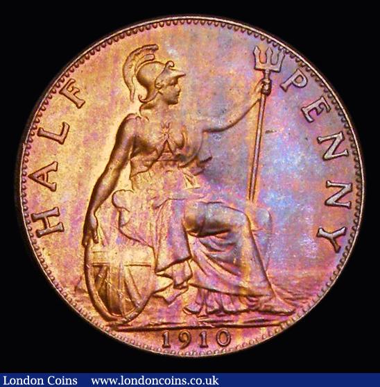 London Coins : A191 : Lot 1783 : Halfpenny 1910 Freeman 389 dies 1+B UNC with some lustre
