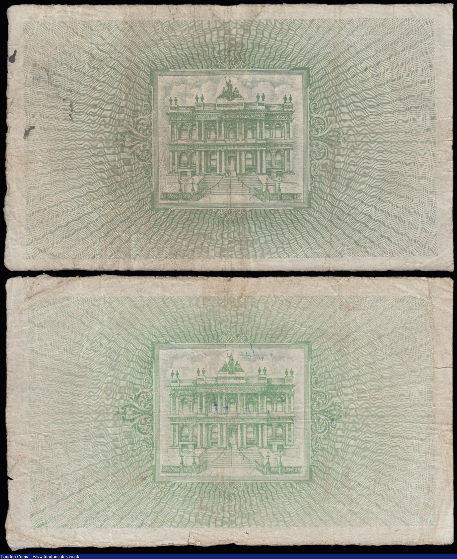 London Coins : A191 : Lot 226 : Ireland Ulster Bank LTD Five Pounds (2) 1st Jan 1940 and 1st Oct 1940 Fine or better Pick 316a