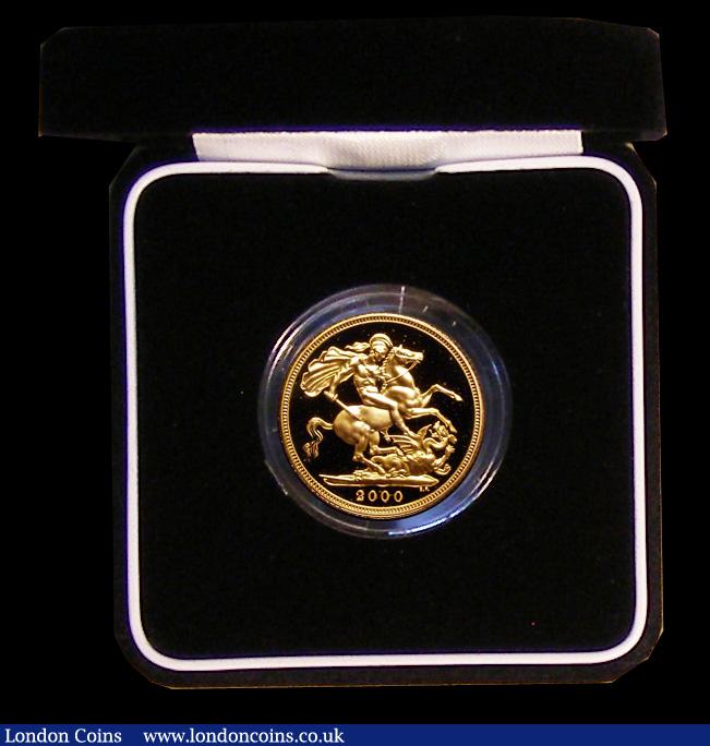 London Coins : A191 : Lot 440 : Sovereign 2000 Proof FDC boxed as issued with certificate