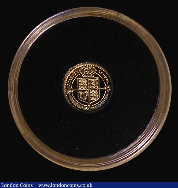 London Coins : A191 : Lot 662 : Tristan Da Cunha Quarter Laurel 2021 Gold Proof FDC with Harrington & Byrne's certificate
