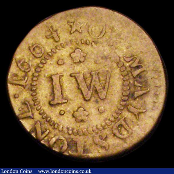 London Coins : A191 : Lot 688 : Farthing 1664 Maidstone James Wolball pleasing and bold Fine or better and without the usual pitting...