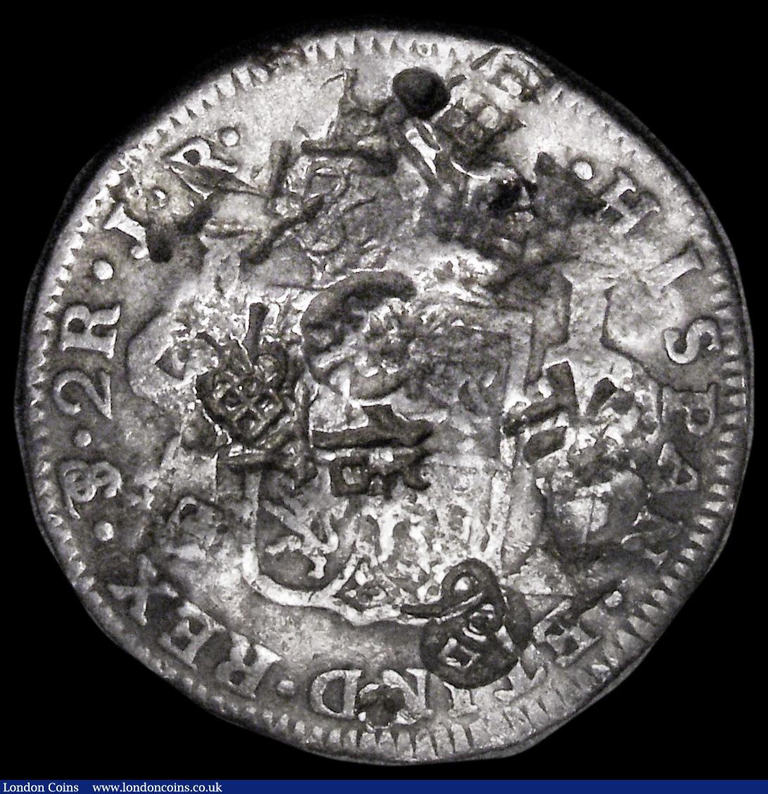 London Coins : A191 : Lot 895 : Bolivia 2 Reales 1774 holed and countermarked (chop marks) for use in China