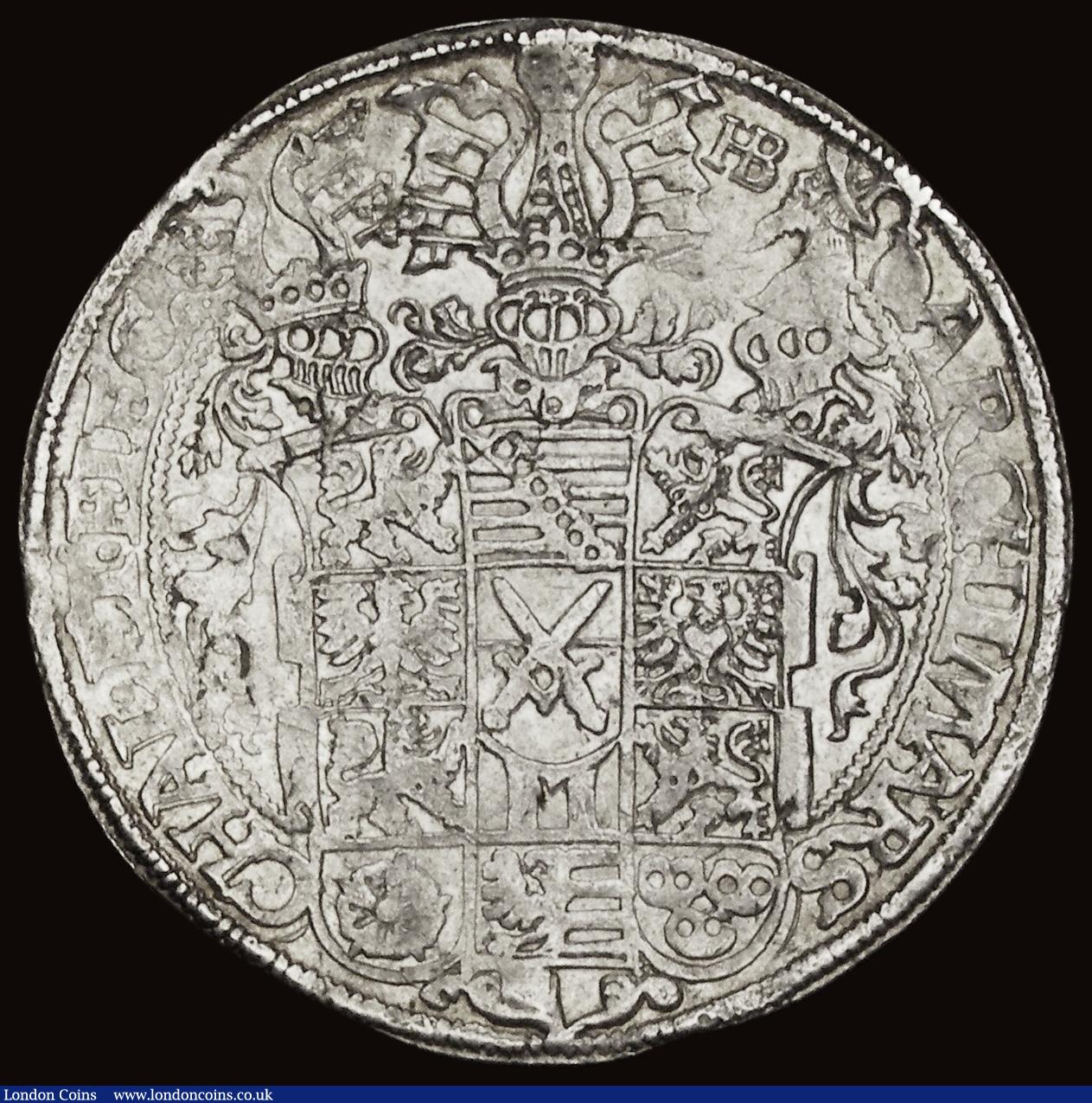 London Coins : A191 : Lot 957 : German States - Saxony Albertine Thaler 1573 HB MB#208 pleasing EF desirable thus