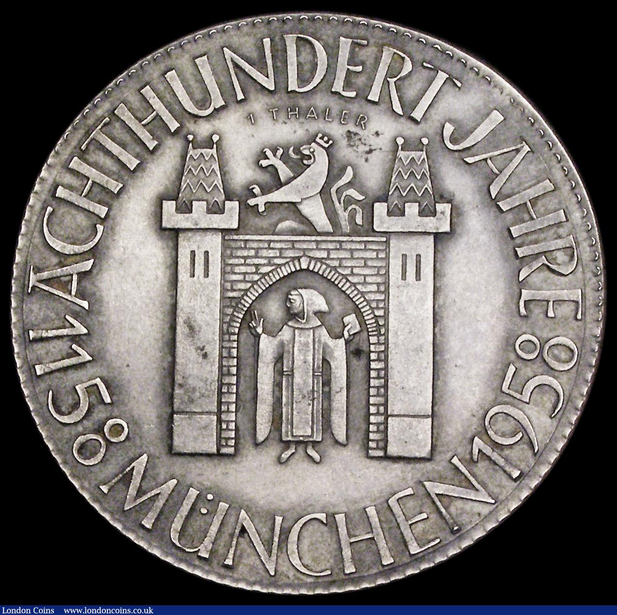 London Coins : A191 : Lot 968 : Germany Federal Republic Thaler 1958 800th Anniversary KMX360 Unc