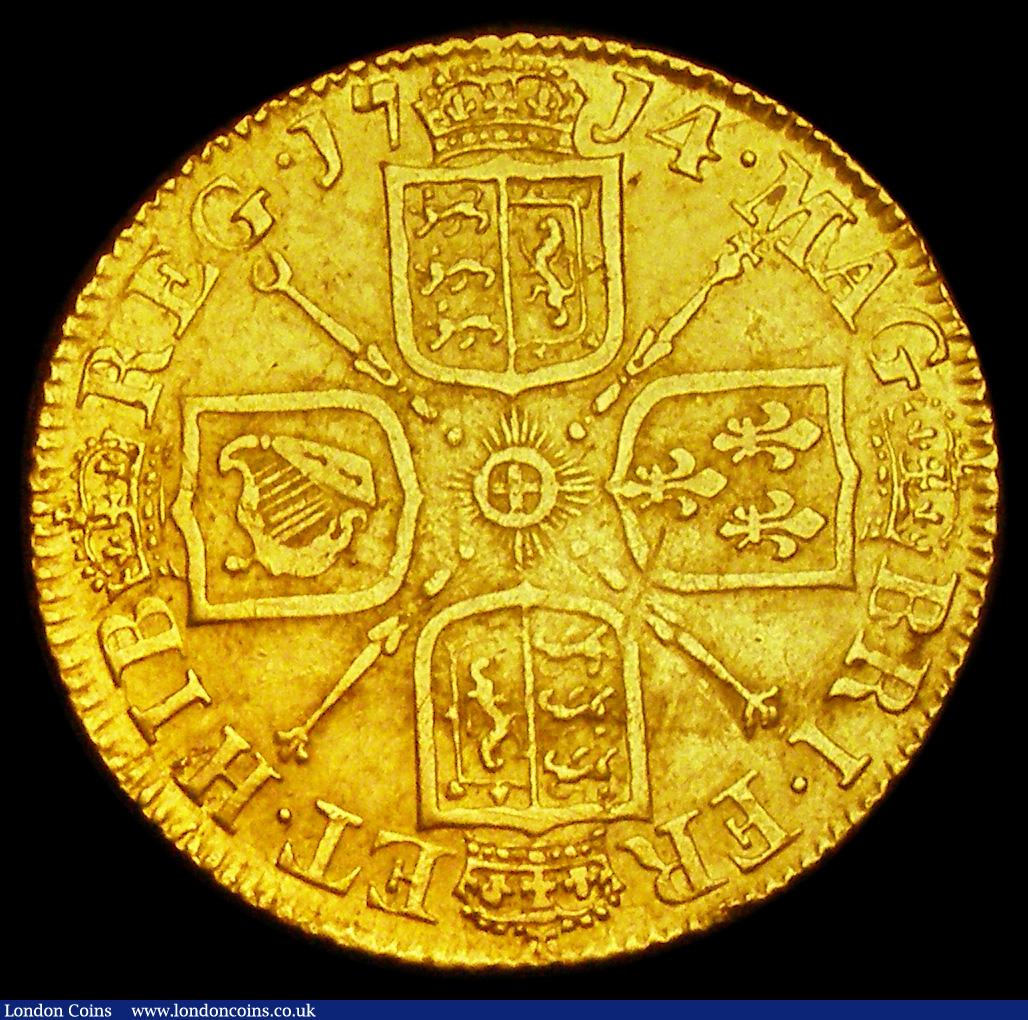 London Coins : A192 : Lot 1077 : Guinea 1714 Queen Anne S.3574 Fine or better