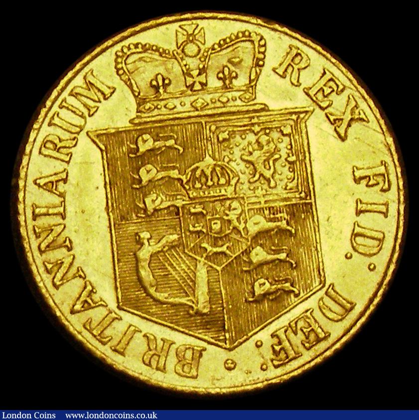 London Coins : A192 : Lot 1109 : Half Sovereign 1820 Marsh 402 AU with some contact marks obverse