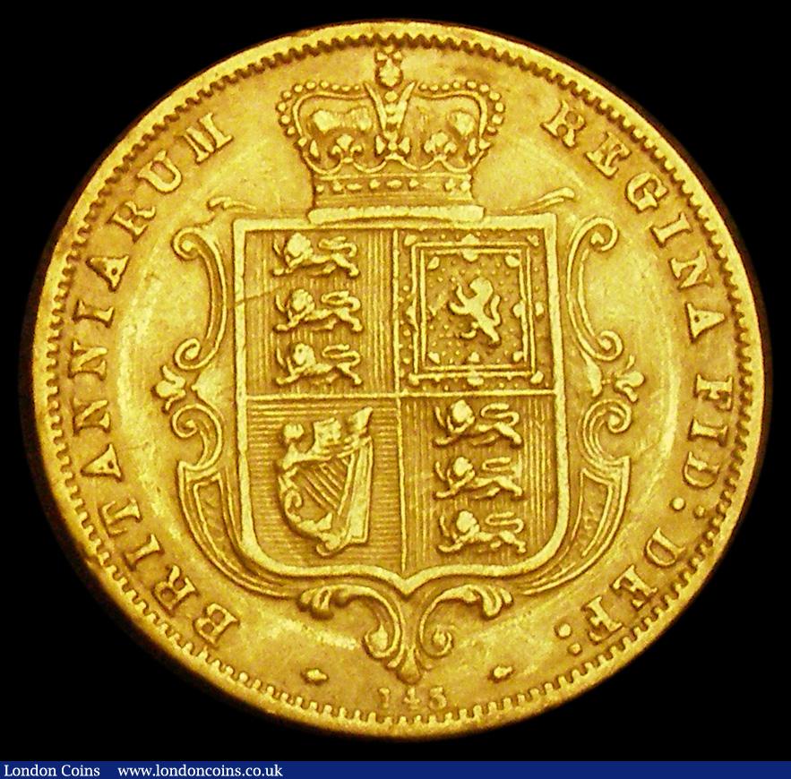 London Coins : A192 : Lot 1122 : Half Sovereign 1877 Marsh 452 Die Number 143 Fine