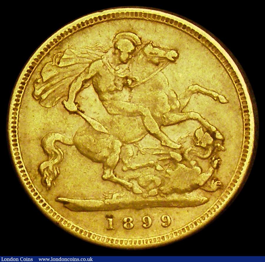 London Coins : A192 : Lot 1134 : Half Sovereign 1899 Marsh 494 Fine