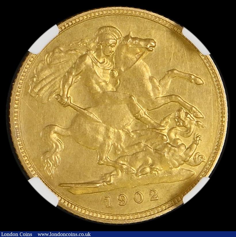 London Coins : A192 : Lot 1138 : Half Sovereign 1902 Matt Proof, Marsh 505A, S.3974A, NGC PF62 MATTE
