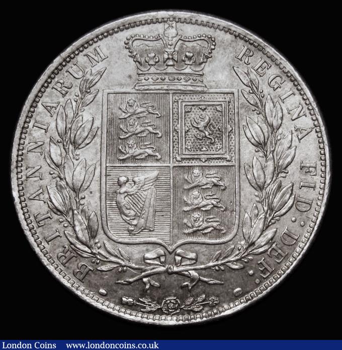 London Coins : A192 : Lot 1200 : Halfcrown 1881 ESC 707, Bull 2758, Davies 590 dies 4D UNC with golden tone, in an LCGS holder and gr...