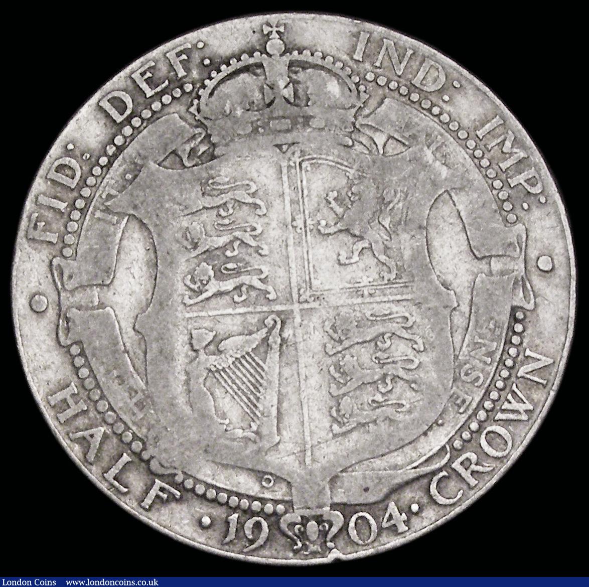 London Coins : A192 : Lot 1233 : Halfcrown 1904 ESC 749, Bull 3570 VG