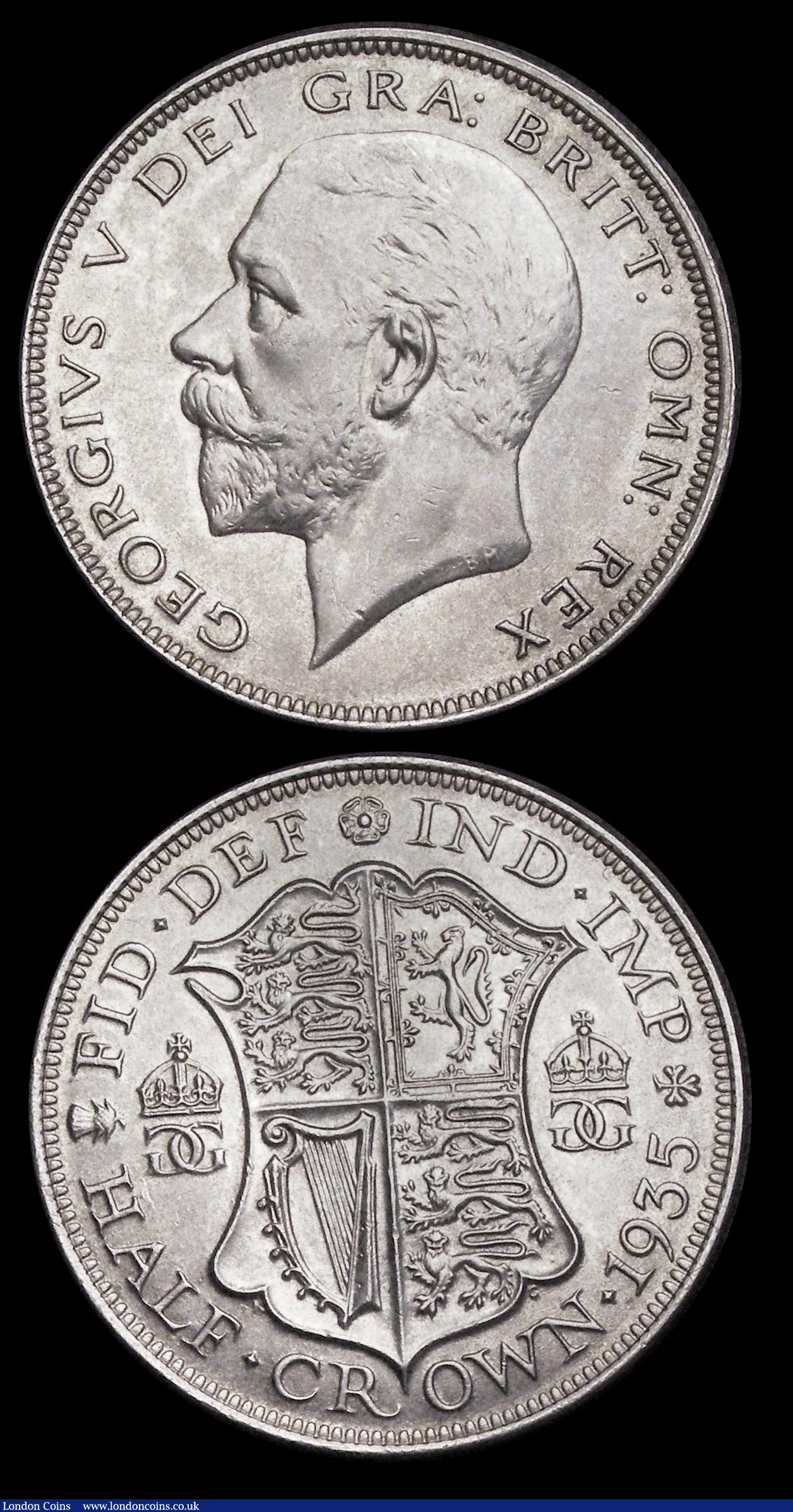 London Coins : A192 : Lot 1253 : Halfcrowns (2) 1932 and 1935 AU-Unc