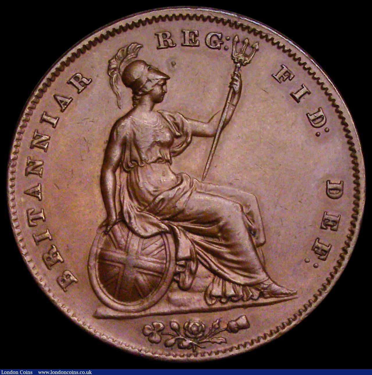 London Coins : A192 : Lot 1362 : Penny 1846 DEF Close Colon Peck 1491 the date 1846 struck over a slightly lower and to the left 1846...