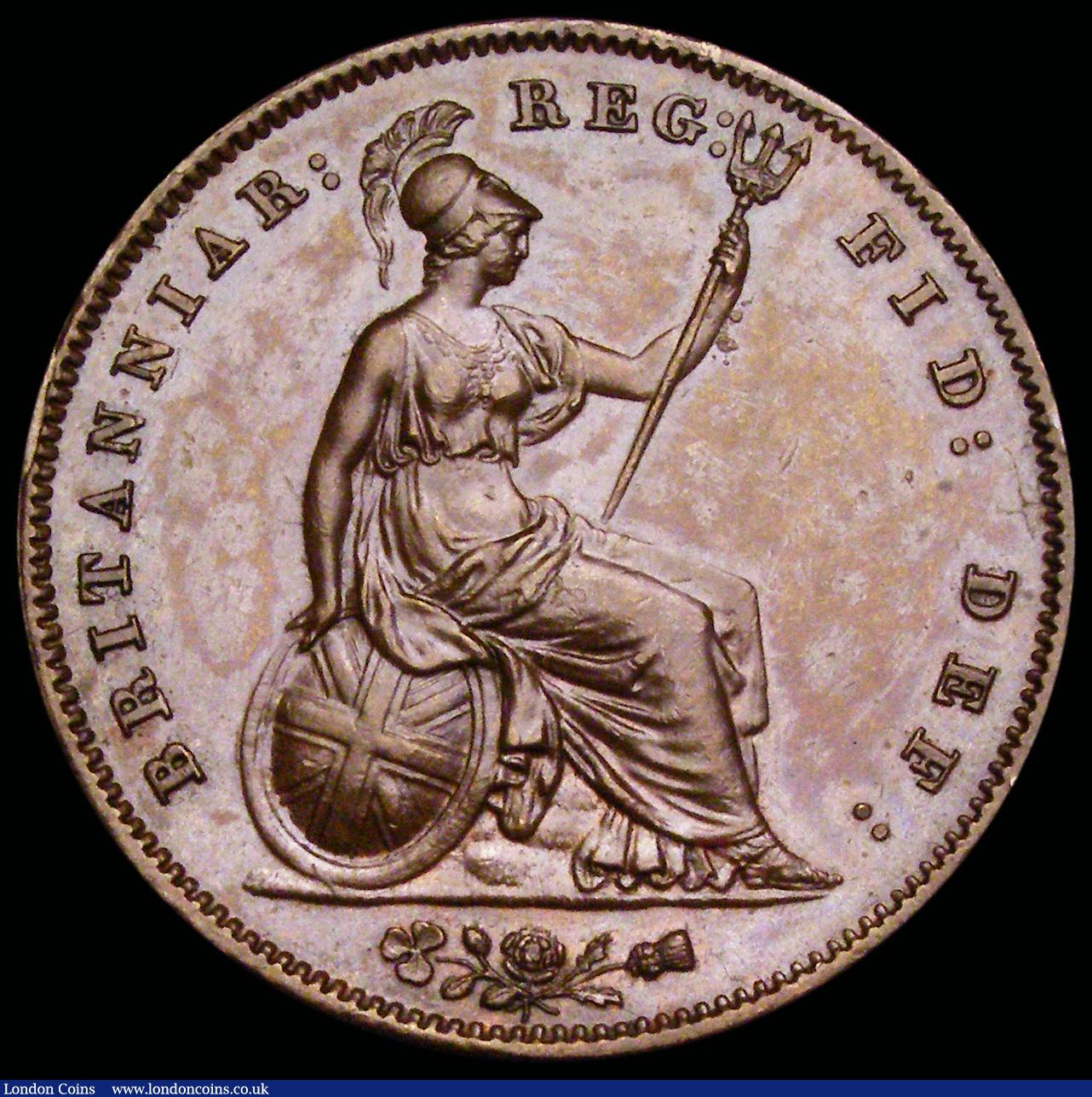 London Coins : A192 : Lot 1389 : Penny 1858  W.W. Peck 1517 AU but once lightly cleaned or dipped in olive oil or something similar s...