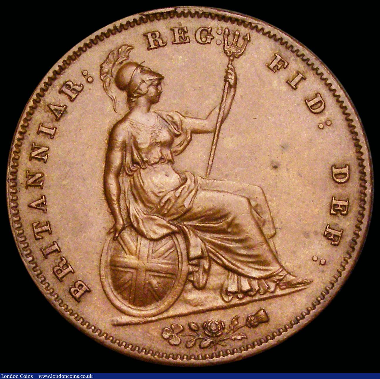 London Coins : A192 : Lot 1390 : Penny 1858  W.W. Peck 1517 GEF