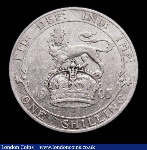 London Coins : A192 : Lot 1565 : Shilling 1905 ESC 1414 Fine and graded 25 by CGS