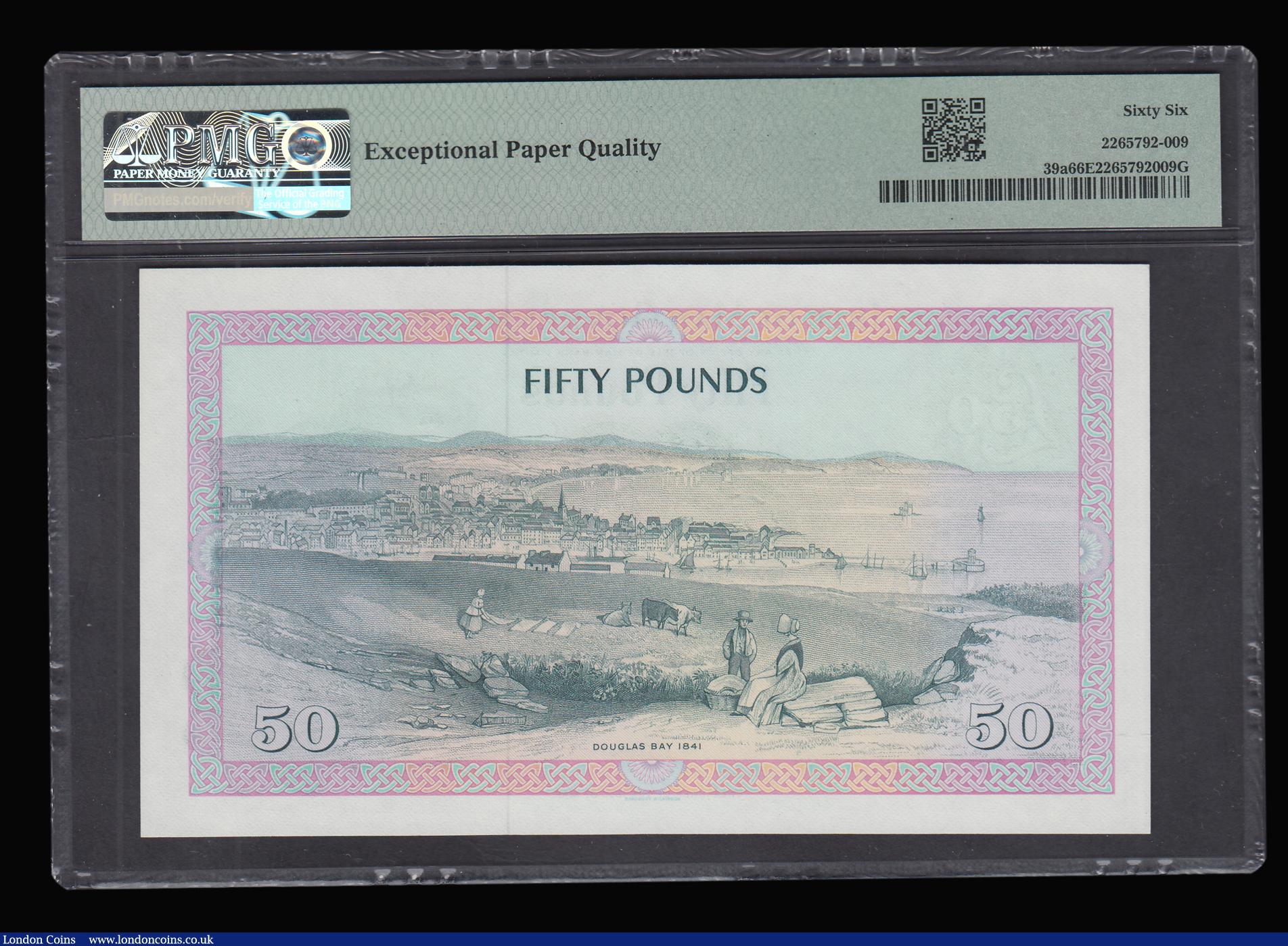 London Coins : A192 : Lot 174 : Isle of Man 50 Pounds (1983) signed Dawson Pick 39a Gem Uncirculated PMG 66 EPQ desirable thus