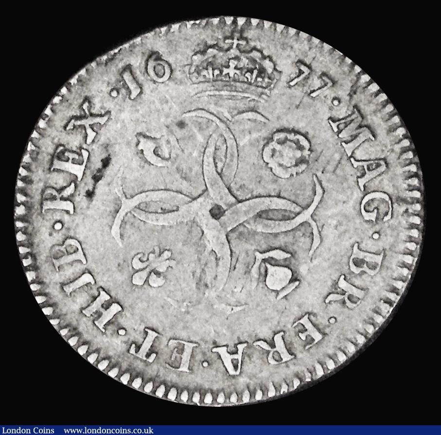 London Coins : A192 : Lot 1804 : Threepence 1677 VF