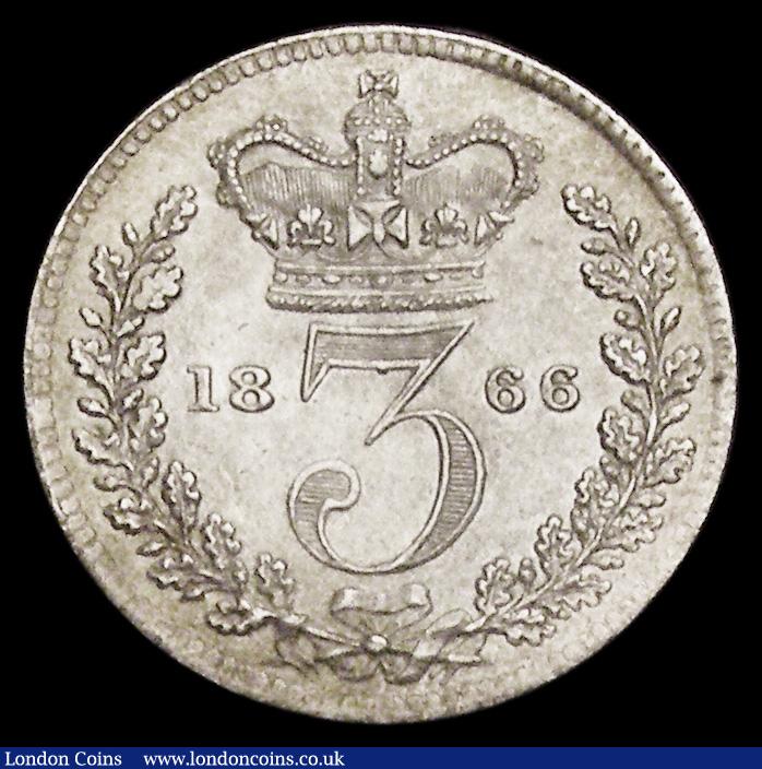 London Coins : A192 : Lot 1810 : Threepence 1866 ESC 2073 EF
