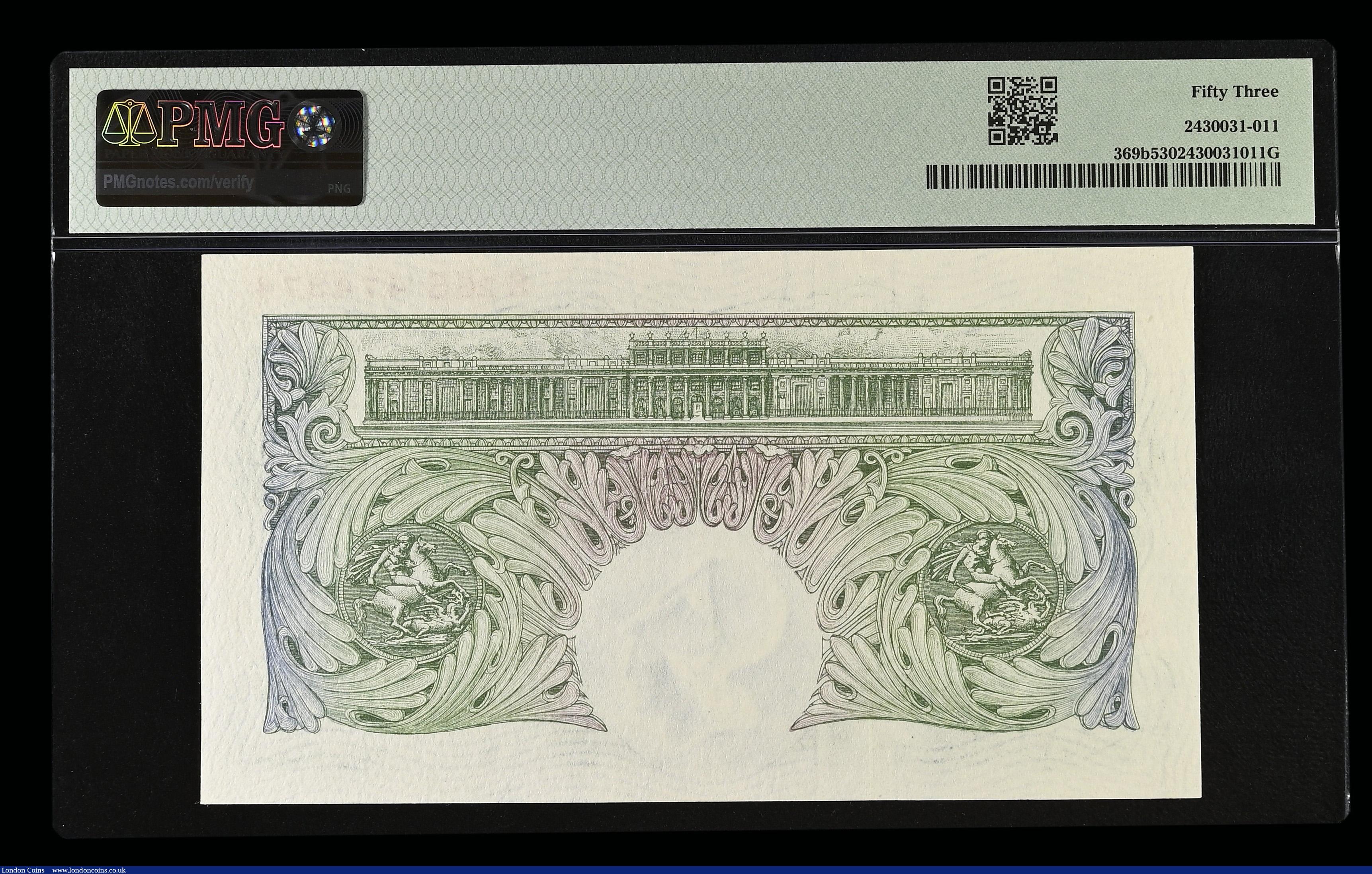 London Coins : A192 : Lot 40 : One Pound Beale B269 Green Britannia medallion threaded Replacement issue 1950 S26S 474374, About Un...