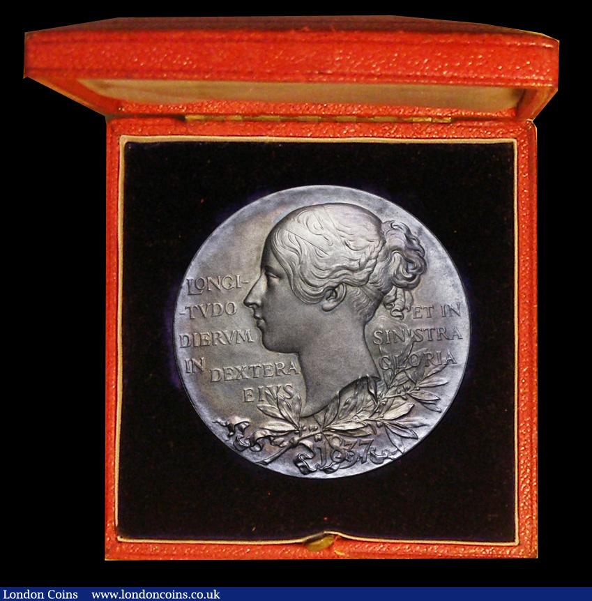 London Coins : A192 : Lot 432 : Diamond Jubilee of Queen Victoria 1897 56mm diameter in silver, The Official Royal Mint issue, by T....