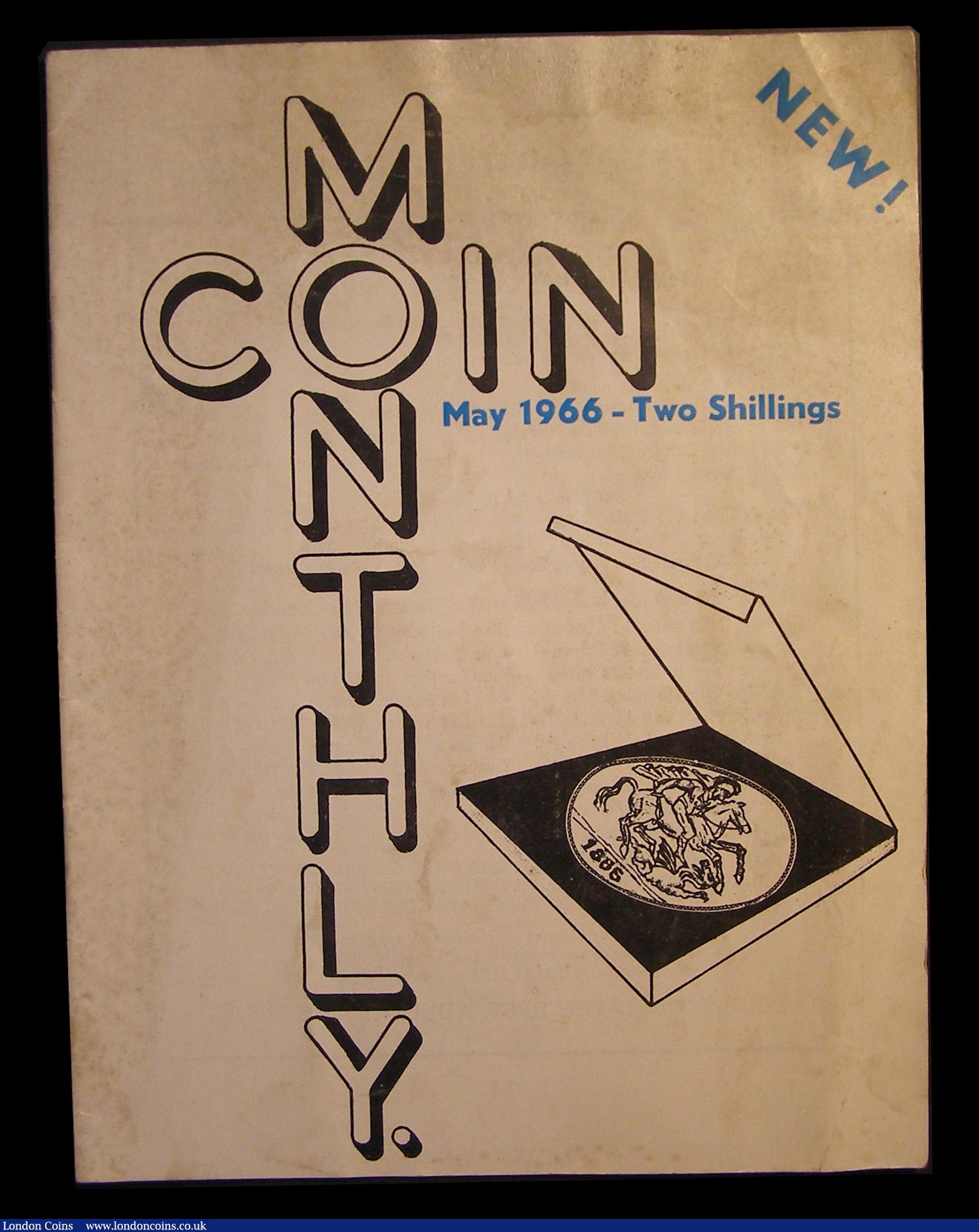 London Coins : A192 : Lot 475 : Coin Monthly May 1966 the very first issue of this famous coin collectors magazine quaintly basic bl...