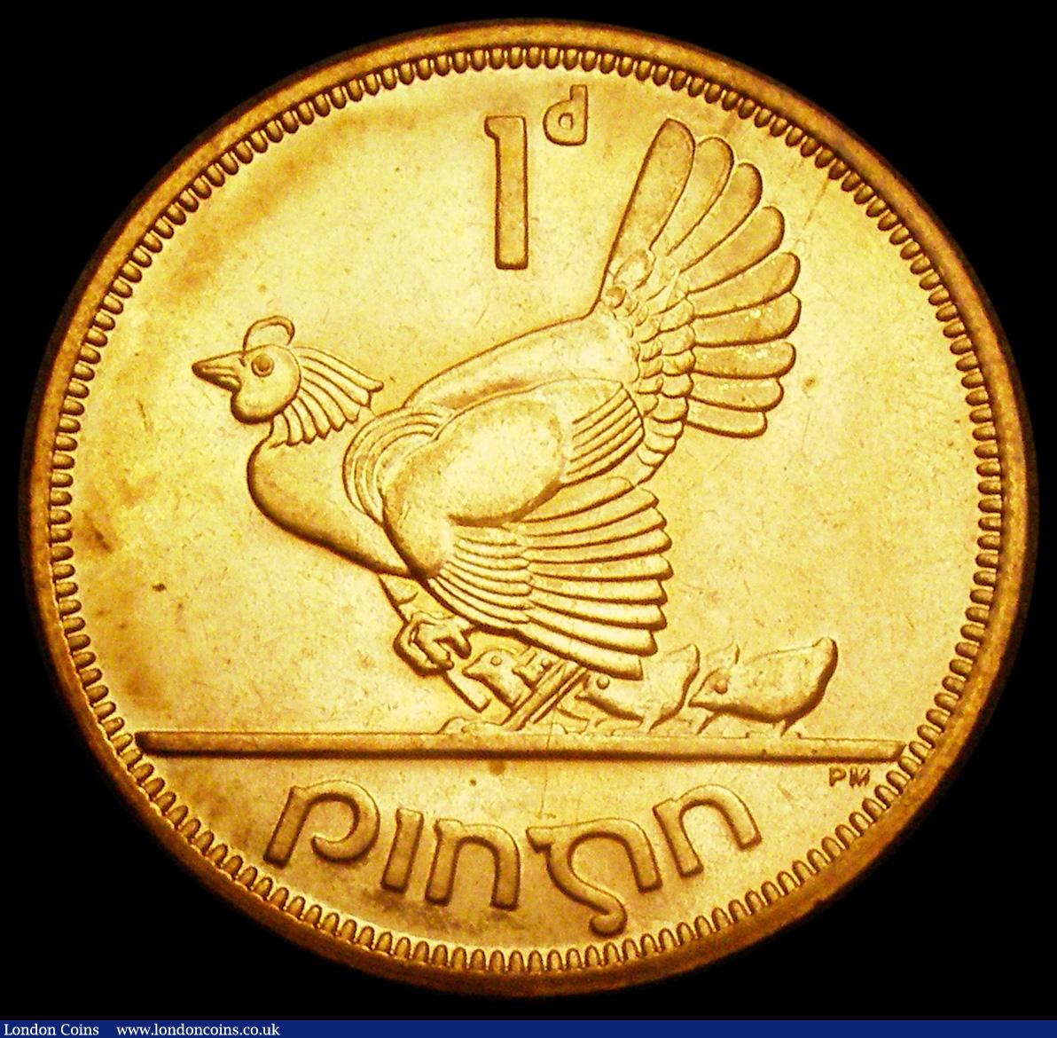 London Coins : A192 : Lot 656 : Ireland Penny 1968 Proof KM#11, Spink 6643 (Proof or Specimen) reported to be just 20 minted Brillia...