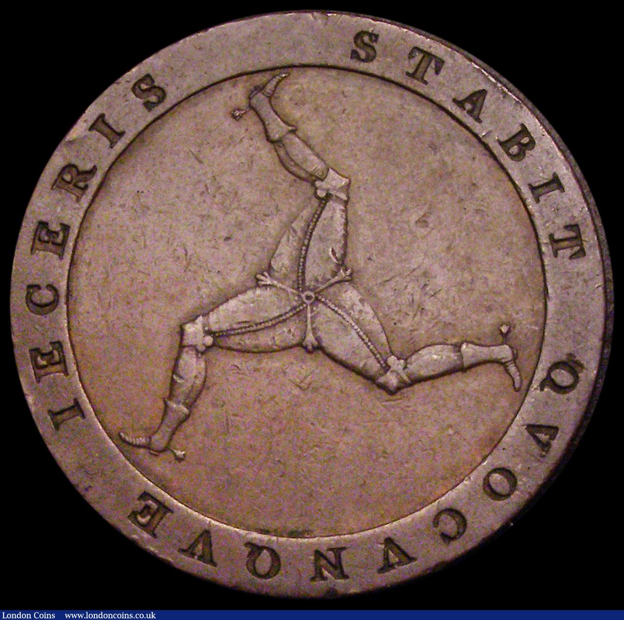 London Coins : A192 : Lot 660 : Isle of Man Penny 1813 S.KM#11 VF with some gentle edge bruises