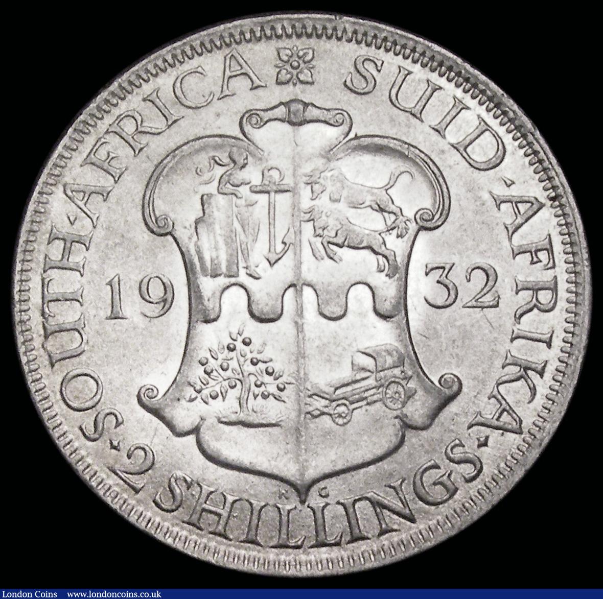 London Coins : A192 : Lot 723 : South Africa Two Shillings 1932 KM22 GEF