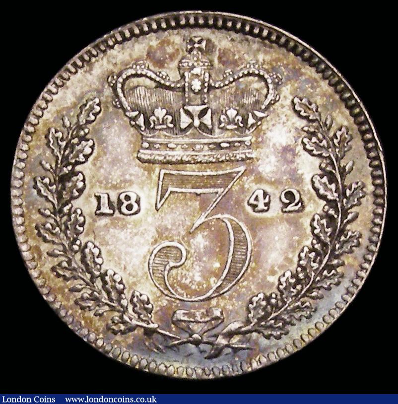 London Coins : A192 : Lot 739 : Threepence 1842 ESC 2052 EF 