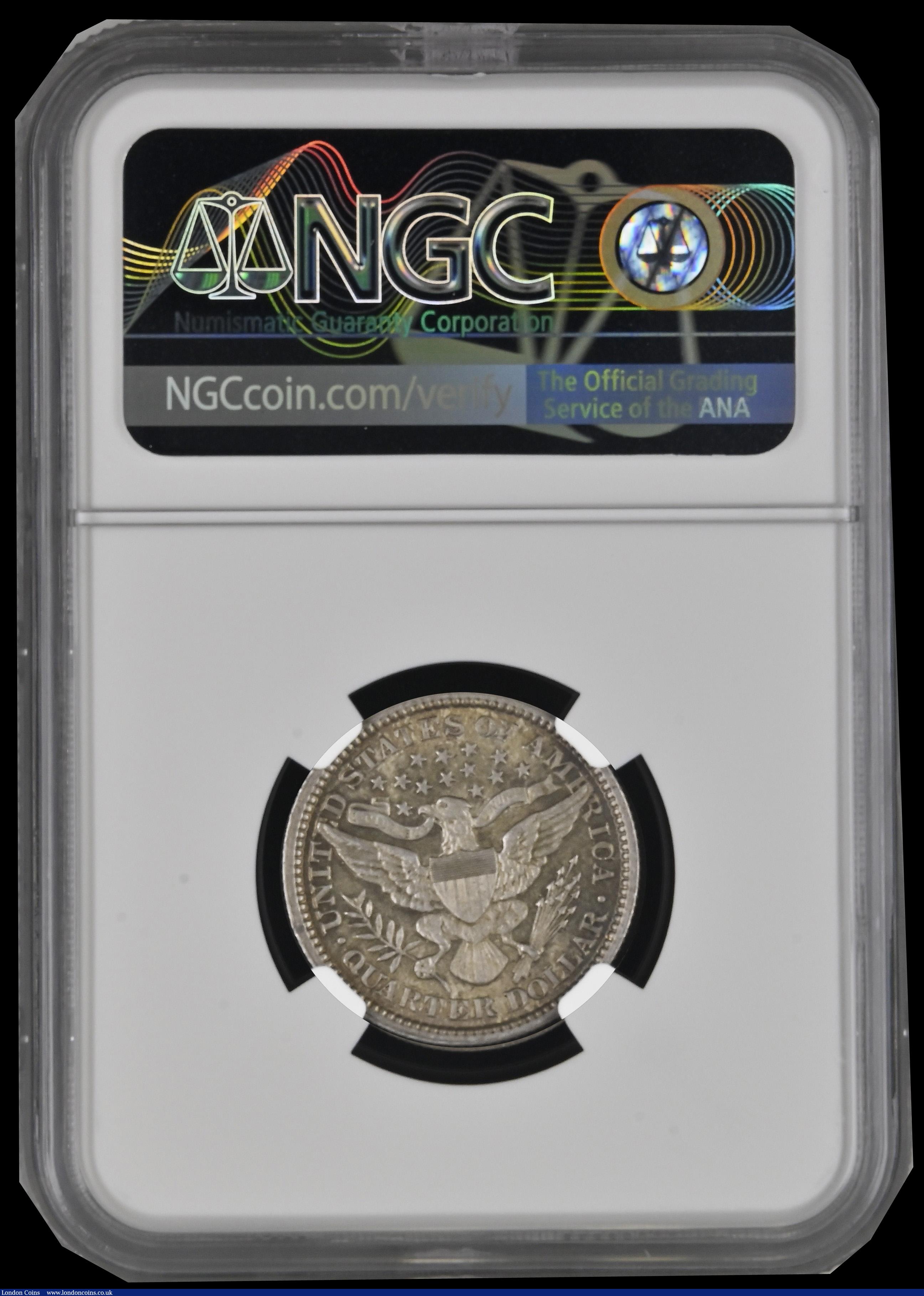 London Coins : A192 : Lot 746 : USA 25 Cents 1892 NGC MS62
