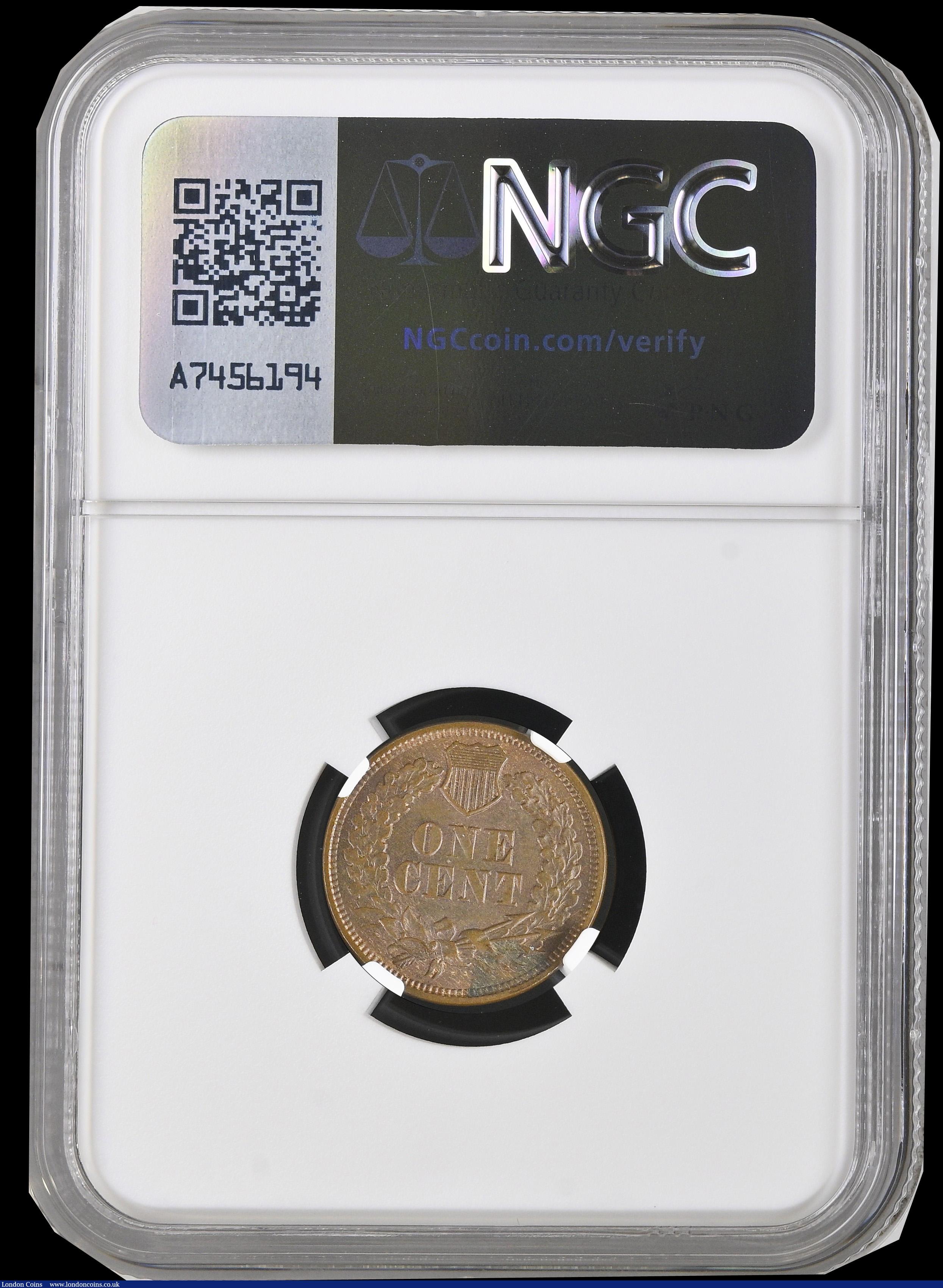 London Coins : A192 : Lot 752 : USA Cent 1869 NGC MS62BN