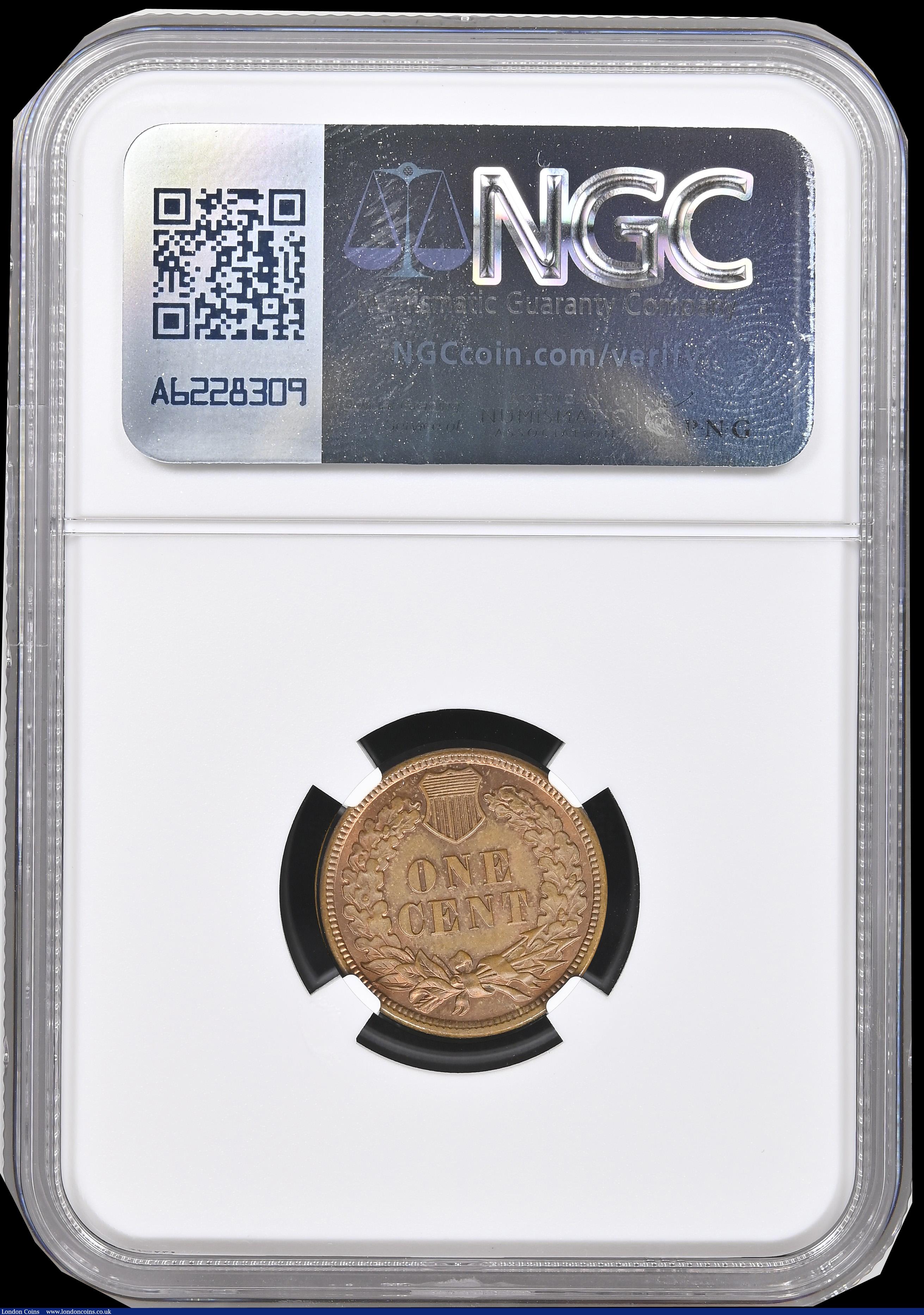 London Coins : A192 : Lot 760 : USA Cent 1884 NGC MS64RB
