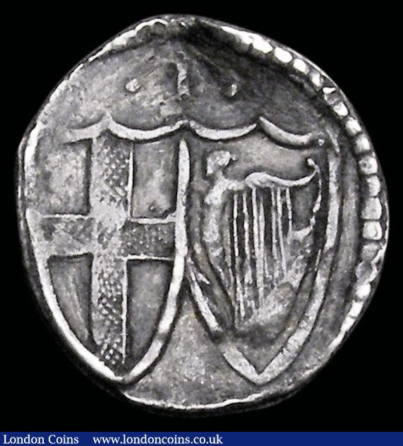 London Coins : A192 : Lot 855 : Penny Commonwealth ESC 2263, Bull 228, S.3222, 0.54 grams, VF details with some scratches and the fl...