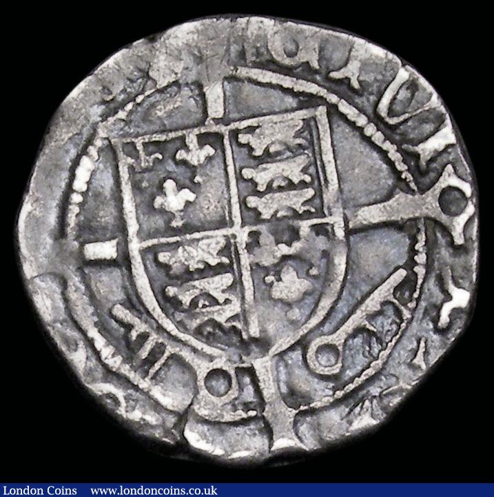 London Coins : A192 : Lot 858 : Penny Henry VII Sovereign type, Keys below shield, York Mint, Archbishop Rotherham, single pillar to...