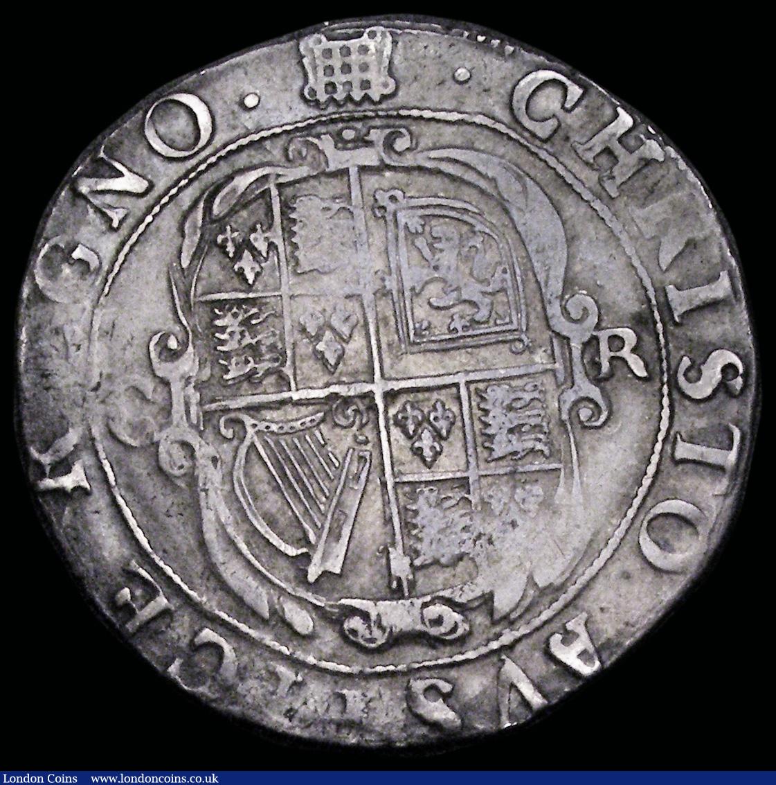 London Coins : A192 : Lot 867 : Shilling Charles I Tower Mint under the King Group D Fourth Bust type 3.1 with falling lace collar S...