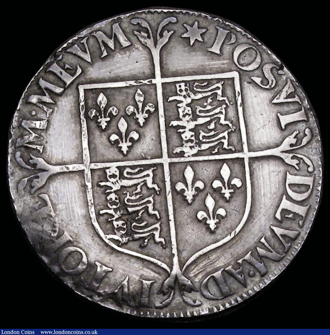London Coins : A192 : Lot 869 : Shilling Elizabeth I Milled Coinage 1561-71 intermediate size 30mm diameter S.2591 Mintmark Star une...