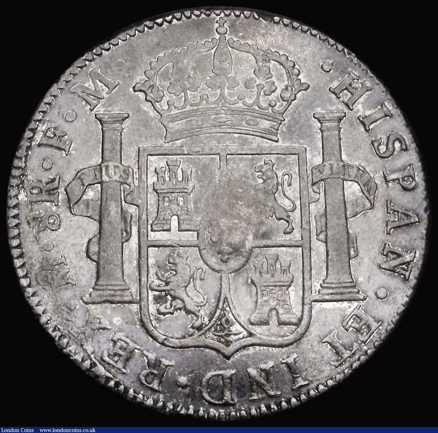 London Coins : A192 : Lot 974 : Dollar George III Oval Countermark on 1794 Mexico City 8 Reales ESC 129 both the countermark and the...