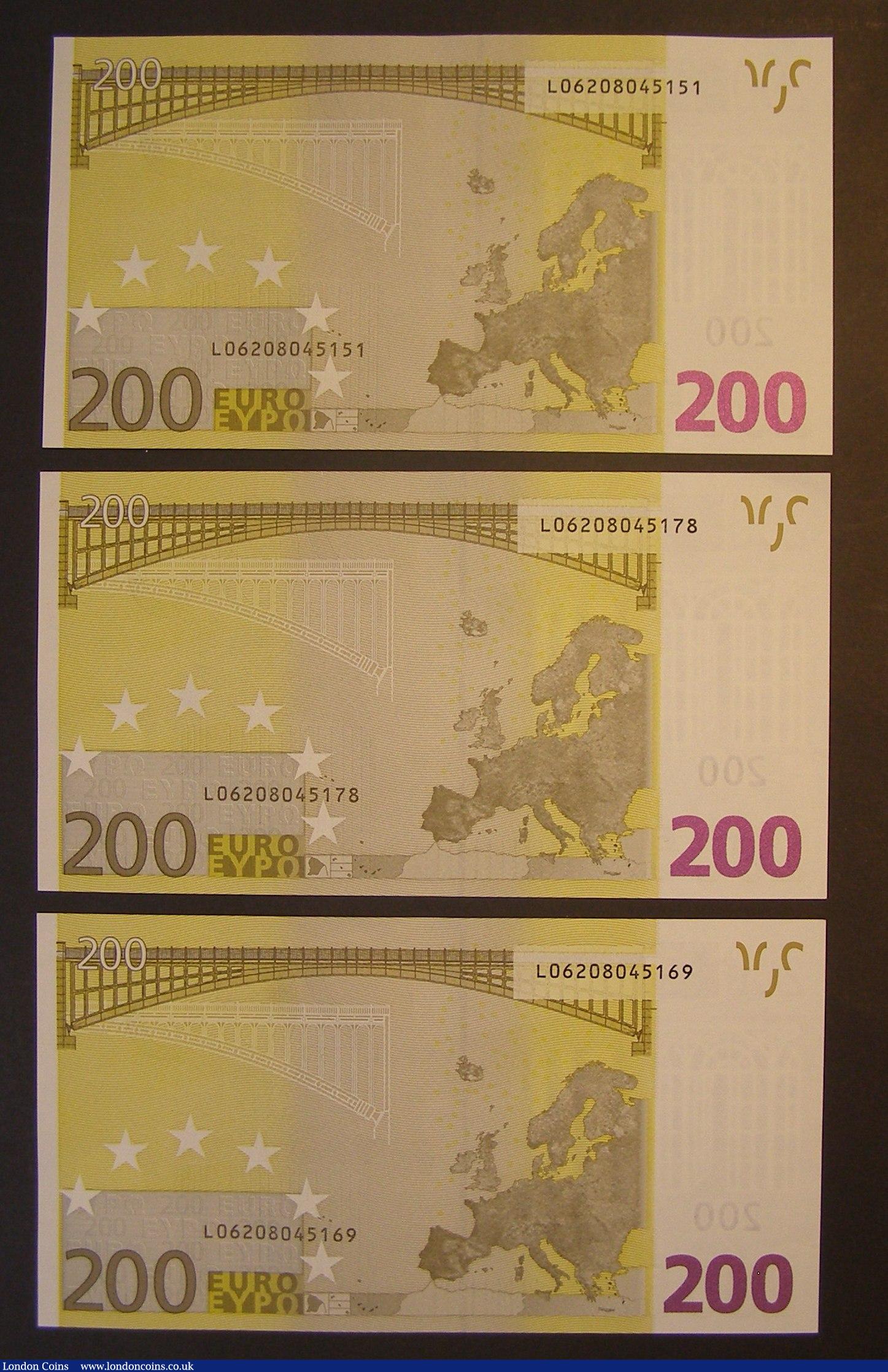 London Coins : A193 : Lot 110 : Finland 200 Euros 2002 Pick 6L Unc (3)