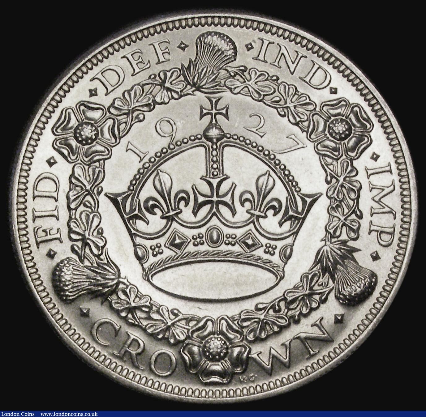 London Coins : A193 : Lot 1166 : Crown 1927 Proof ESC 367, Bull 3631 FDC or near so with some minor contact marks