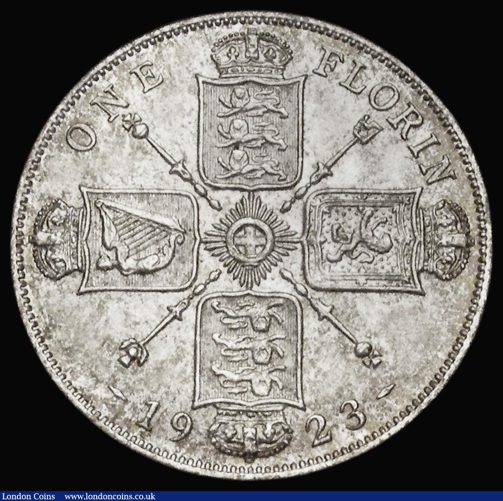 London Coins : A193 : Lot 1268 : Florin 1923 ESC 942, Bull 3774, Unc
