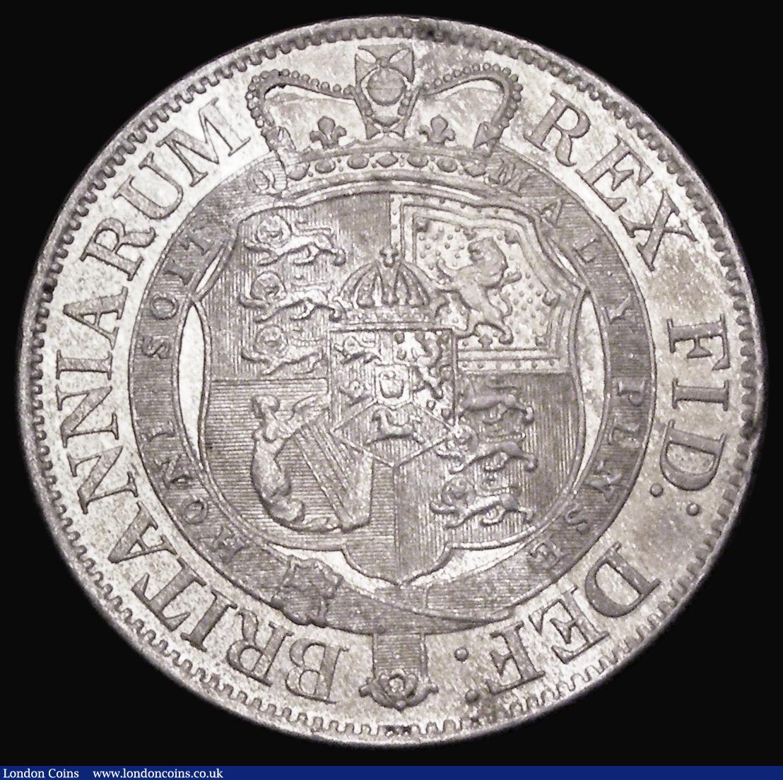 London Coins : A193 : Lot 1370 : Halfcrown 1820 George III ESC 625, Bull 2105 AU with some scratches and contact marks obverse