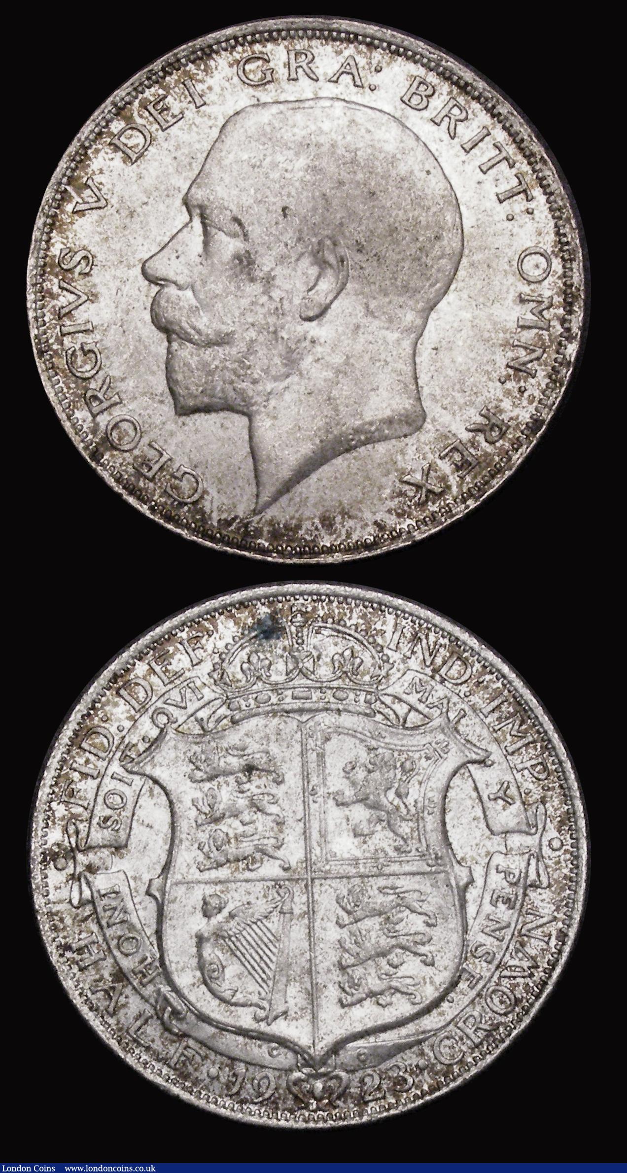London Coins : A193 : Lot 1439 : Halfcrowns (2) 1919 and 1923 both EF or better and toned