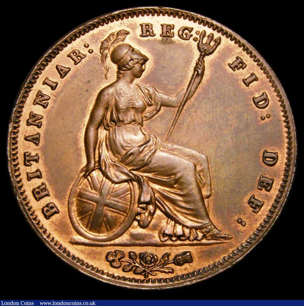 London Coins : A193 : Lot 1557 : Penny 1853 Ornamental Trident Peck 1500 in a CGS Holder graded 78