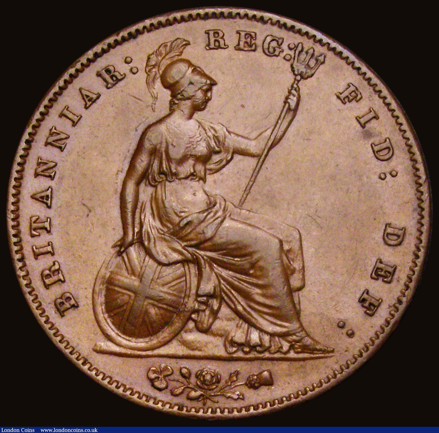 London Coins : A193 : Lot 1560 : Penny 1858 8 over 3 Peck 1515 EF